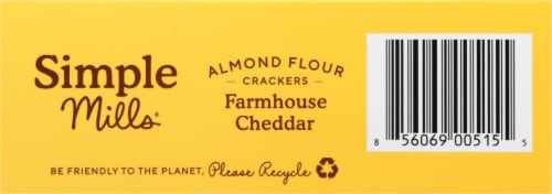 Simple Mills® Farmhouse Cheddar Almond Flour Crackers Perspective: bottom