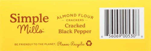 Simple Mills® Cracked Black Pepper Almond Flour Crackers Perspective: bottom