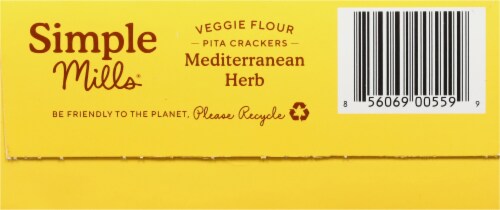 Simple Mills® Mediterranean Herb Veggie Pita Crackers Perspective: bottom
