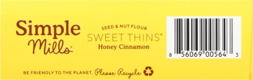 Simple Mills® Seed & Nut Flour Honey Cinnamon Sweet Thins® Cookies Perspective: bottom