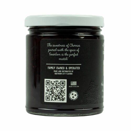 Southern City Flavors Cherry Bourbon Jam Sweet All Natural Small Batch 10 oz Perspective: bottom