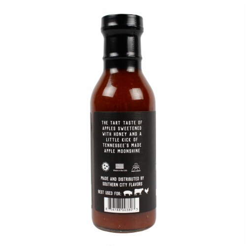 Southern City Flavors Apple Moonshine Sweet And Tangy BBQ Sauce With Honey15oz Perspective: bottom