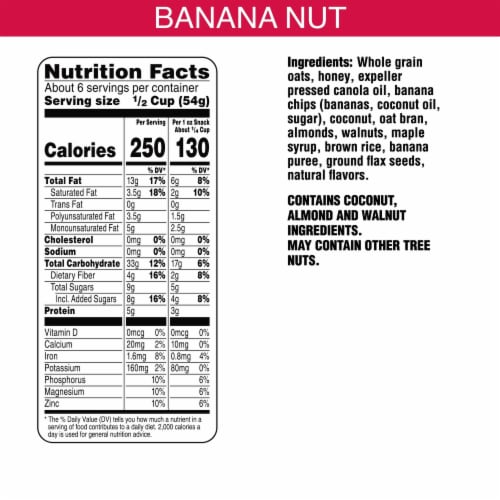 Bear Naked Banana Nut Granola Cereal Perspective: bottom