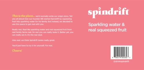 Spindrift® Grapefruit Flavored Sparkling Water Cans Perspective: bottom