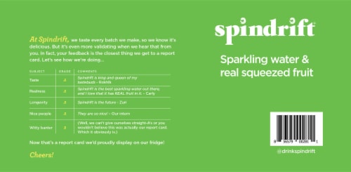 Spindrift® Lime Flavored Sparkling Water Cans Perspective: bottom