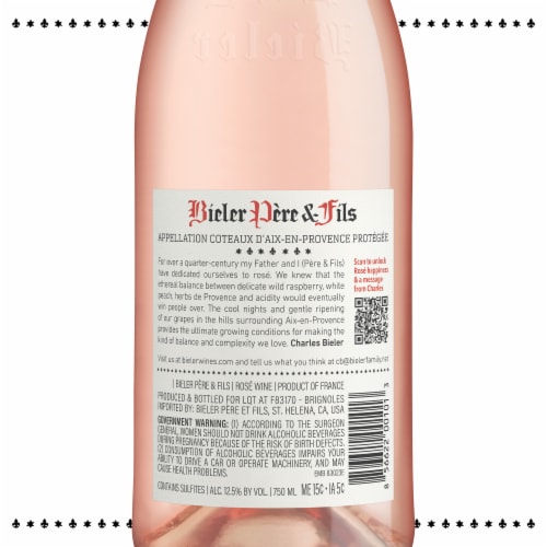 Bieler Père & Fils Sabine Rose Provence Pink Wine Perspective: bottom
