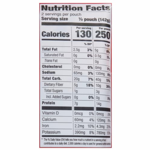 The Good Bean Heat and Eat Mexican Smokey Chipotle 10 oz Pouch Perspective: bottom