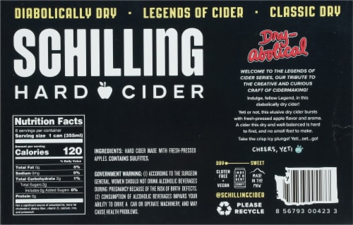 Schilling London Dry Traditional Craft Cider Perspective: bottom