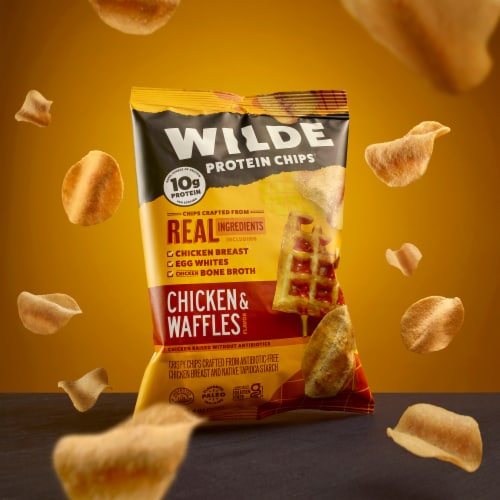 Wilde Protein Chips® Chicken & Waffle Flavor Chips Perspective: bottom