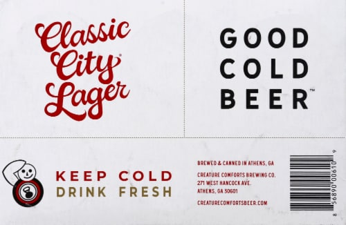 Creature Comforts® Classic City® "Good Cold Beer" Lager Perspective: bottom