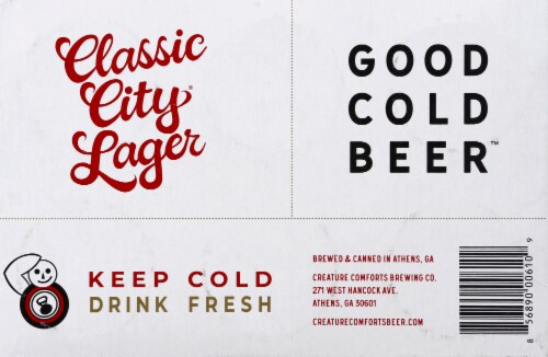 Creature Comforts® Classic City® "Good Cold Beer" Lager Perspective: bottom