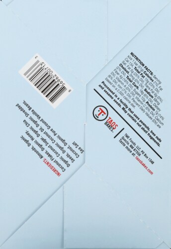 Taos Bakes™ Gluten-Free Toasted Coconut & Vanilla Bean Bars Perspective: bottom