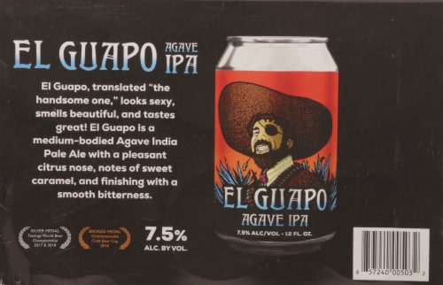 O'Connor El Guapo Agave IPA Perspective: bottom