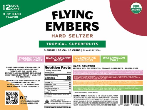 Flying Embers Superfruits Hard Seltzer Variety Pack Perspective: bottom