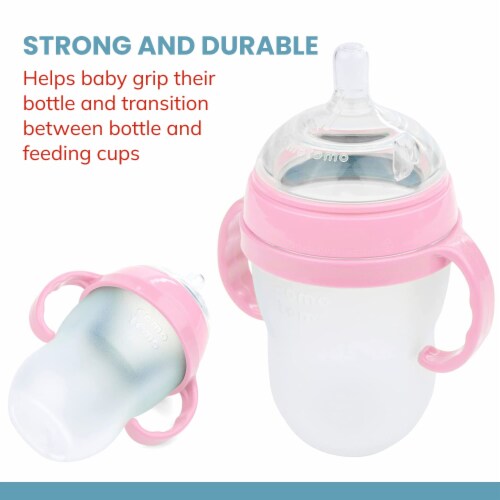 Botabee Baby Bottle Collar Rings Pink | Compatible with Comotomo Perspective: bottom