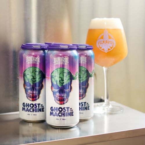 Parish Brewing Ghost In The Machine Pale Ale Craft Beer Perspective: bottom