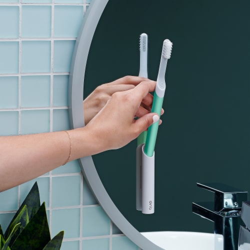 quip Plastic Electric Toothbrush - Green Perspective: bottom