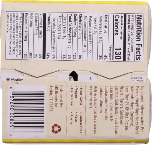 Pirq® Golden Vanilla Plant-Based Protein Shake Perspective: bottom