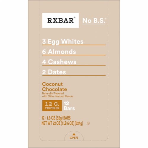 RXBAR Coconut Chocolate Protein Bars Perspective: bottom