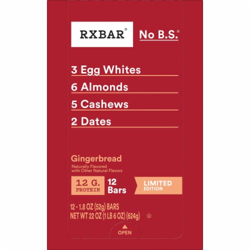 RXBAR Gingerbread Protein Bars Perspective: bottom