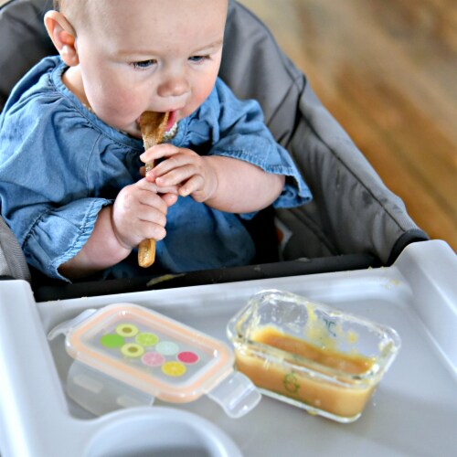 Sage Spoonfuls Tough Glass Tubs 4oz Borosilicate Glass Baby Food Jars - 6-Pack Perspective: bottom