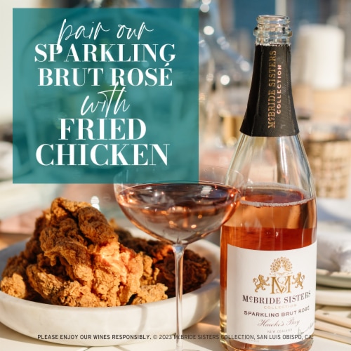 McBride Sisters Wine Brut Rose Perspective: bottom