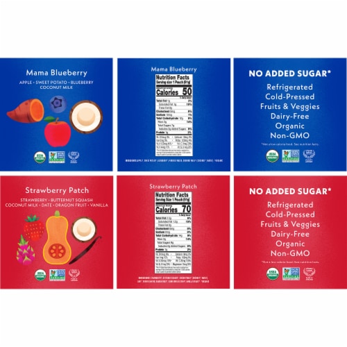 Once Upon a Farm | Organic Cold-Pressed Fruit & Veggie Blend | Snack Pack of 24 Perspective: bottom