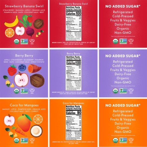 Once Upon a Farm | Organic Cold-Pressed Snack Sampler | Pack of 24 Perspective: bottom