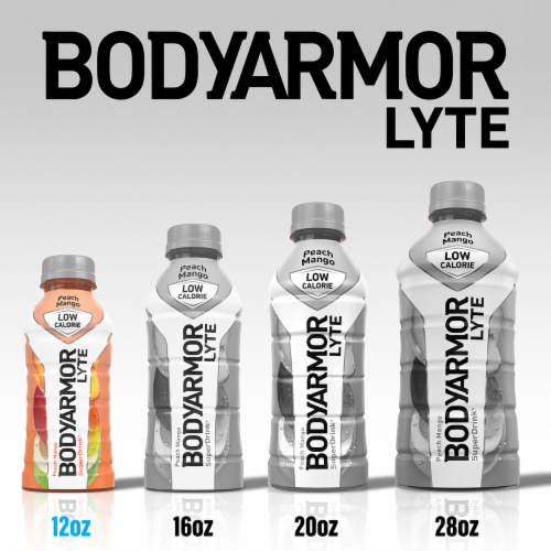 BODYARMOR® Lyte Peach Mango Sports Drink Bottles Perspective: bottom