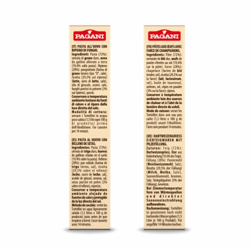 Italian Tortellini Mushroom and Cheese 8.8 oz (Pack of 4) Perspective: bottom