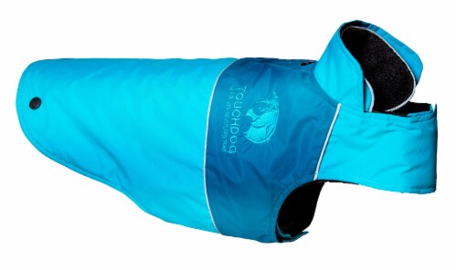 Touchdog Lightening-Shield Waterproof 2-in-1 Convertible Dog Jacket w/ Blackshark technology Perspective: bottom