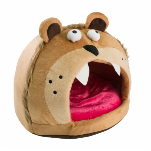 Pet Life Roar Bear Snuggle Plush Polar Fleece Pet Bed Perspective: bottom