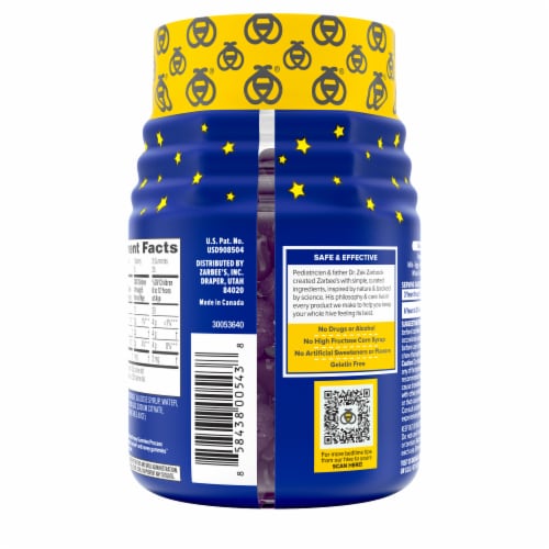 Zarbee's Children's Natural Berry Melatonin Gummies Perspective: bottom