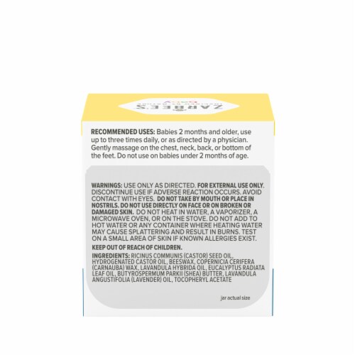 Zarbee's Baby Soothing Chest Rub, Eucalyptus, Lavender Perspective: bottom