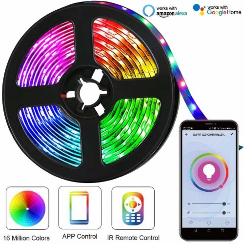 WBM International WiFi RGB LED Light Strip Kit Perspective: bottom
