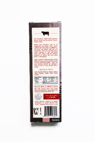 Red Bear Provisions All Natural Holy Cow! Beef Dry Salami Sticks Perspective: bottom