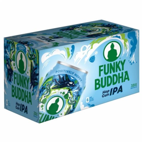 Funky Buddha Hop Gun IPA Craft Beer Perspective: bottom