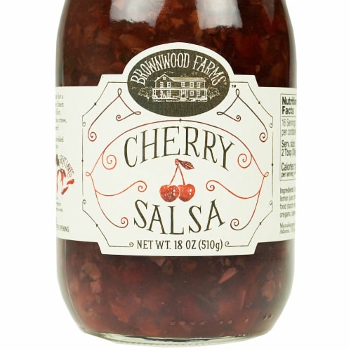 Brownwood Farms® Cherry Salsa Farm Fresh Sweet and Tart Fruit Salsa Perspective: bottom