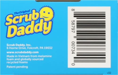 Scrub Daddy® Eraser Daddy® 10x™ Scrubber + Eraser Perspective: bottom