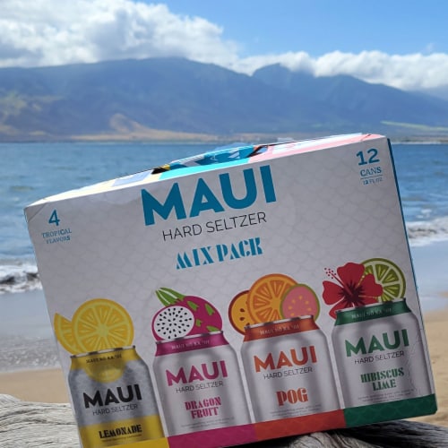 Maui Hard Seltzer POG Craft Spiked Sparkling Water Perspective: bottom