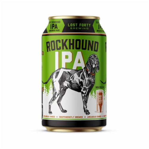 Lost Forty Brewing Rockhound IPA Craft Beer Perspective: bottom