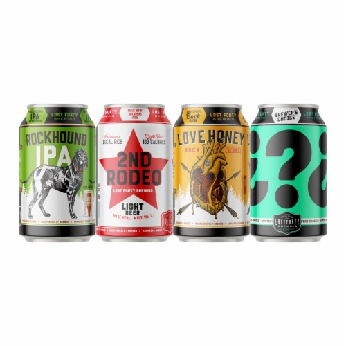Lost Forty Brewing Mix'R Up'R Variety Craft Beer Perspective: bottom