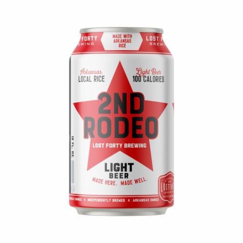 Lost Forty Brewing 2nd Rodeo Light Craft Beer Perspective: bottom
