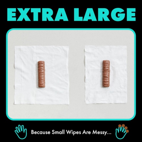 DUDE Wipes® XL Mint Chill Flushable Wipes Perspective: bottom