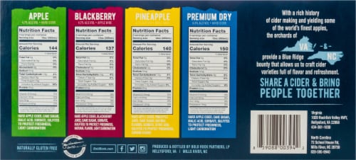 Bold Rock The Crate Outdoors Hard Cider Variety Pack Perspective: bottom