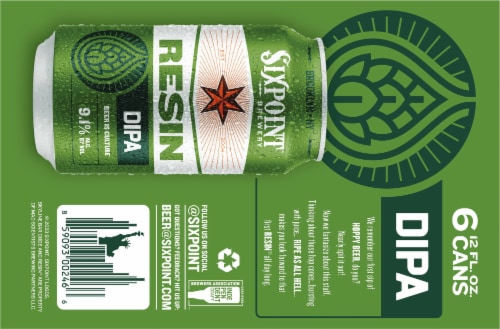 Sixpoint Resin IIPA Beer Perspective: bottom