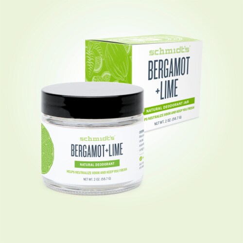 Schmidt's Bergamot & Lime Aluminum Free Natural Deodorant Jar Perspective: bottom