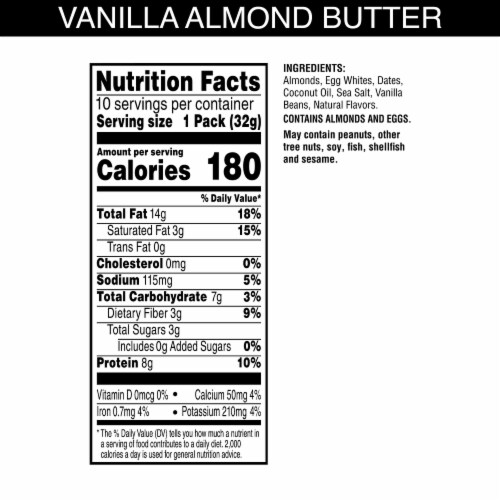 RX Nut Butter Vanilla Almond Butter Perspective: bottom