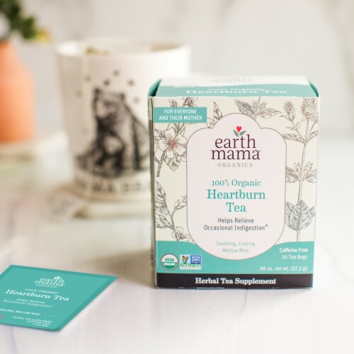 Earth Mama® Organic Heartburn Tea Perspective: bottom