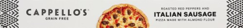 Cappello's® Italian Sausage & Roasted Red Pepper Pizza Perspective: bottom